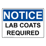 OSHA Lab Coats Required Sign ONE-36019