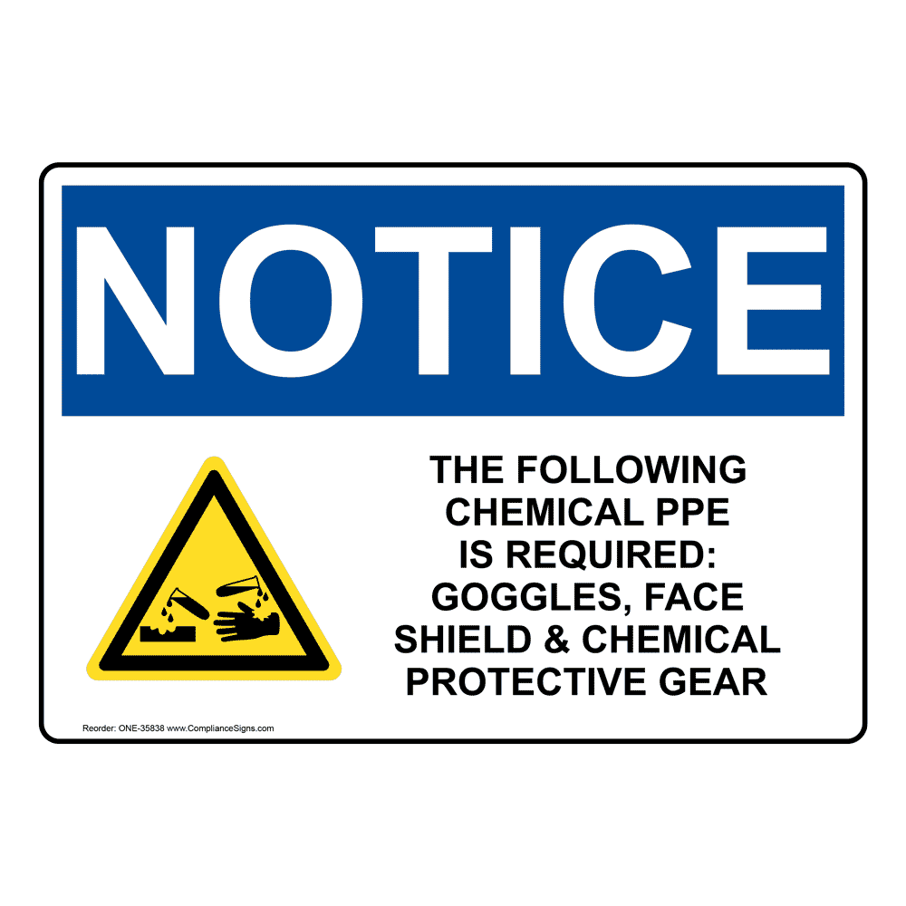 OSHA Safety Glasses Required In Lab Sign With Symbol ONE35835