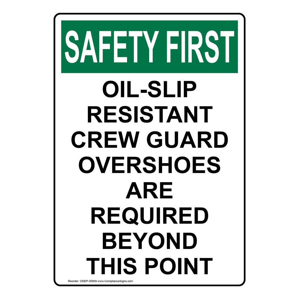 Portrait OSHA Steel Toe Boots Required At All Times Sign OSEP35972