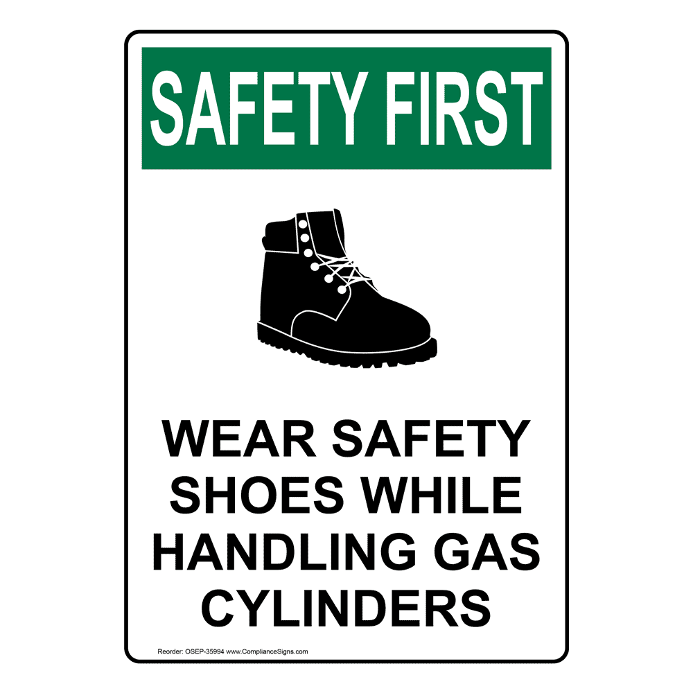 OSHA Wear Safety Shoes While Handling Sign With Symbol OSE35994