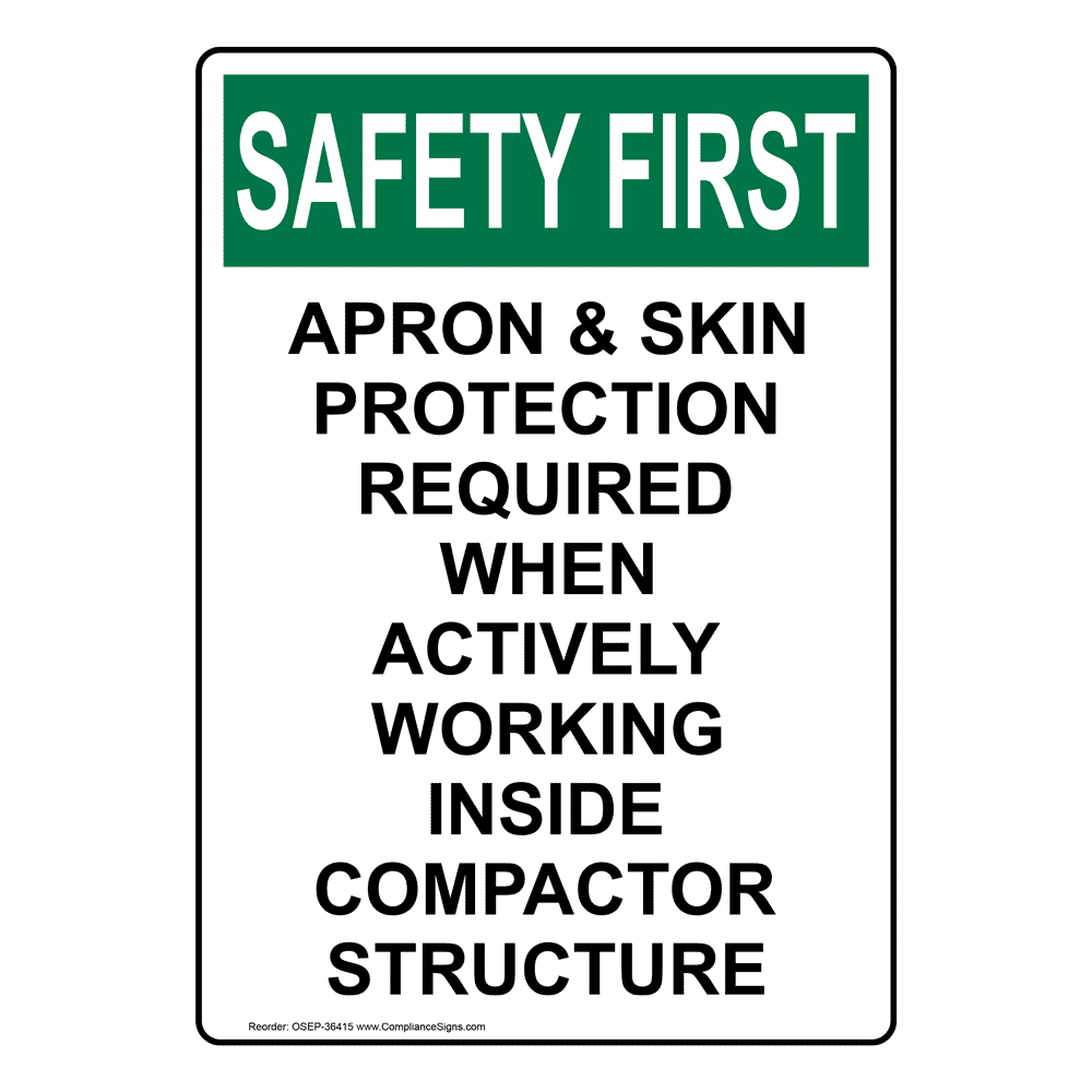 Portrait OSHA Steel Mesh Face Shield, Furnace Sign OSEP36371