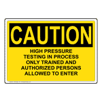 Industrial Notices - Pressure / Temperature Signs and Labels