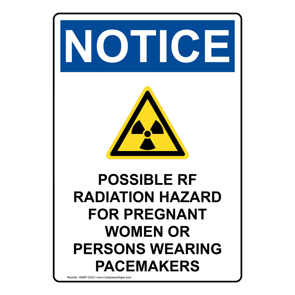 OSHA Possible RF Radiation Hazard Sign With Symbol ONE33231