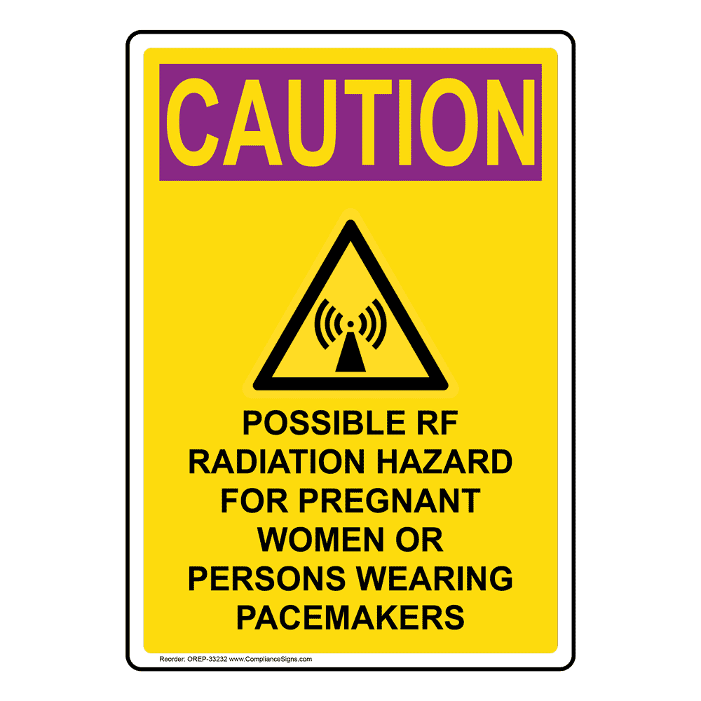 OSHA Possible RF Radiation Hazard Sign With Symbol ORE33232