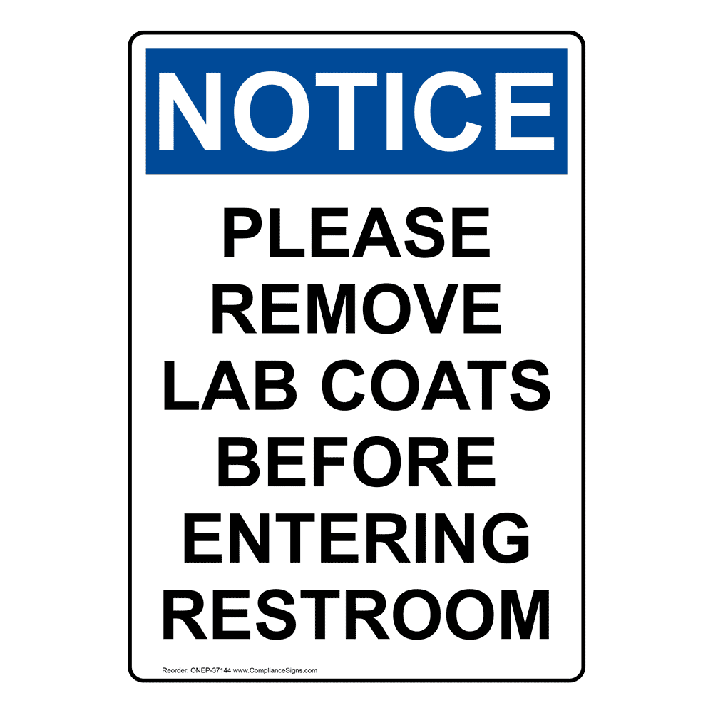 Portrait OSHA This Restroom Is Maintained For Sign ONEP37129