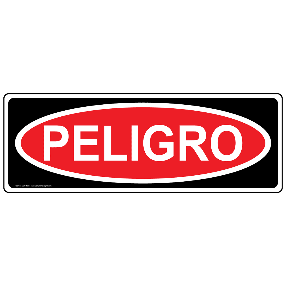 Spanish OSHA DANGER Header Label - ODS-16911