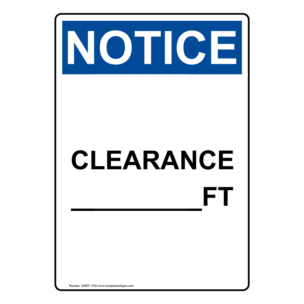 Portrait OSHA NOTICE Suspended Load Sign ONEP 26868