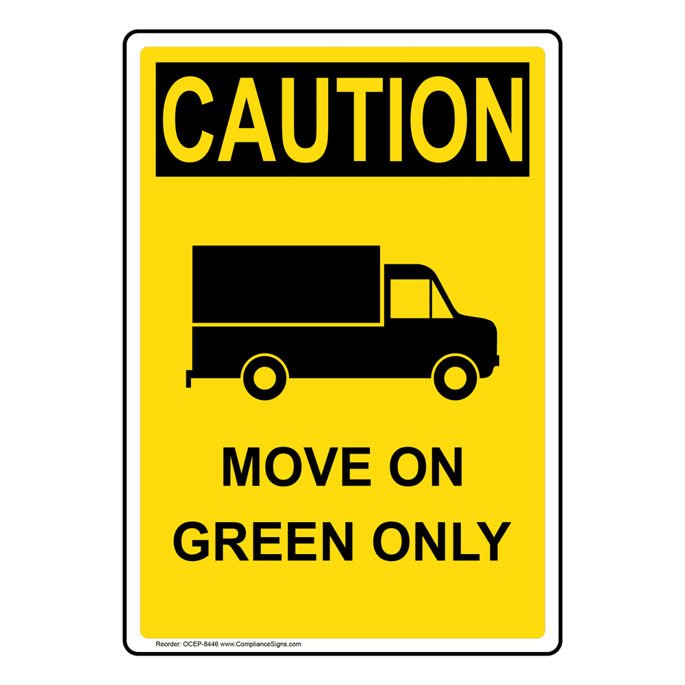 Portrait OSHA Truck Delivery Only All Other Sign ONEP38736