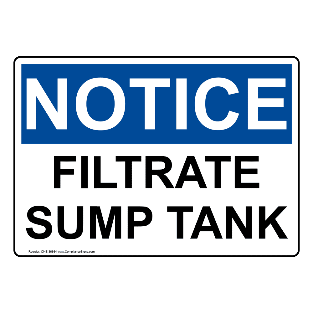 OSHA Water Line Sign ONE36800