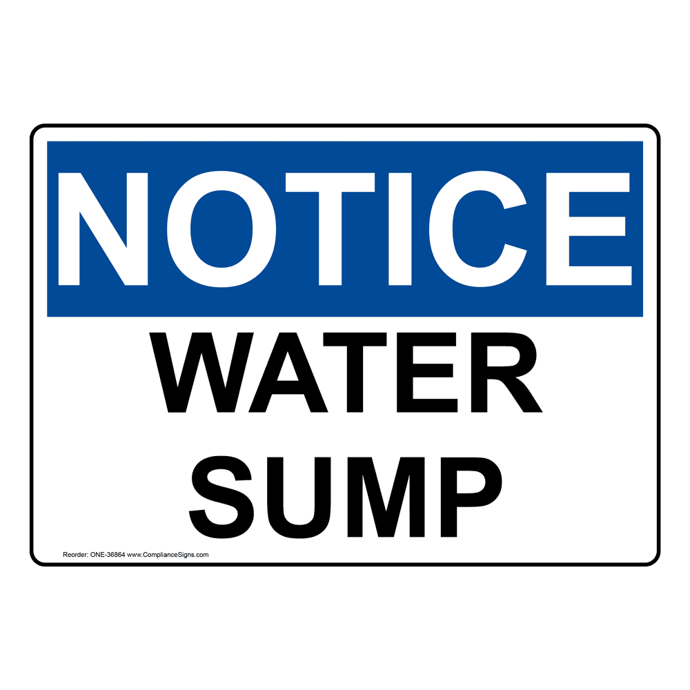 OSHA Storm Water Outfall Sign ONE36860