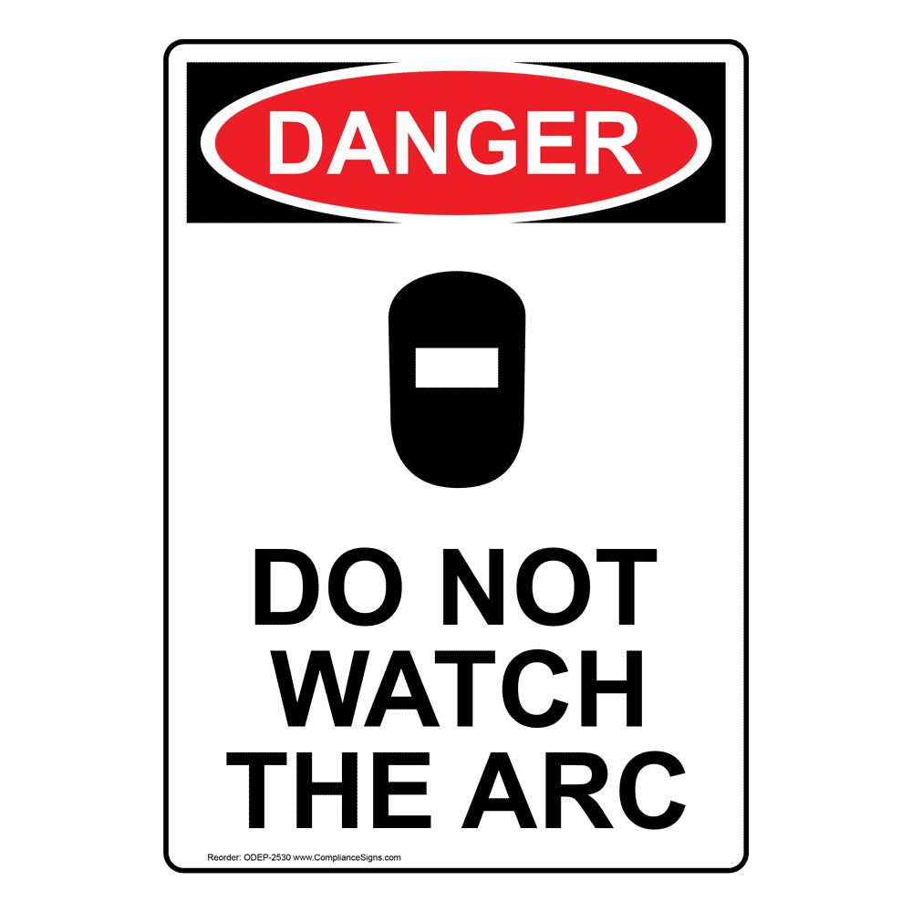 Portrait OSHA CAUTION Cutting And Welding Permit Required Sign OCEP2040