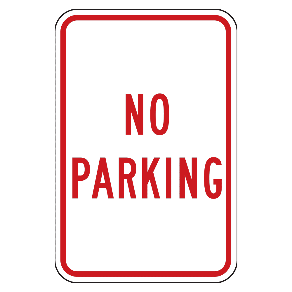 Reflective No Parking Sign CS453315