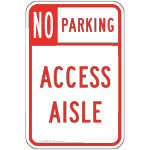 No Parking Access Aisle Sign PKE-20960-Hawaii Parking Not Allowed