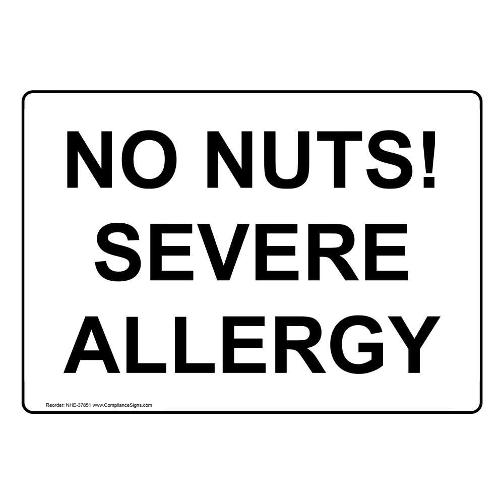 Food Allergy Warning Our Food Is Cooked In Peanut Oil Sign NHE15653