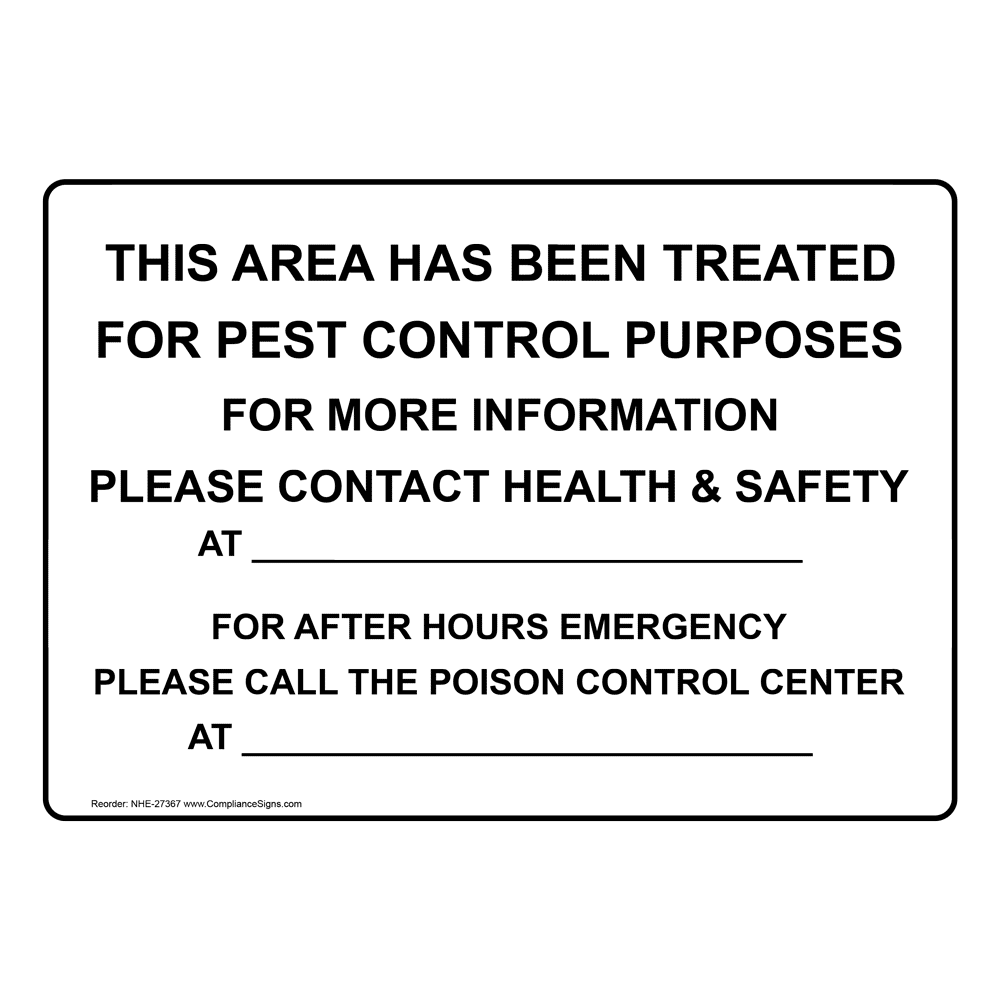 Danger Fumigation With Name Of Fumigant Sign NHE27419KY