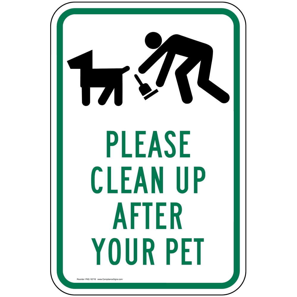 tidy up sign tidy up sign