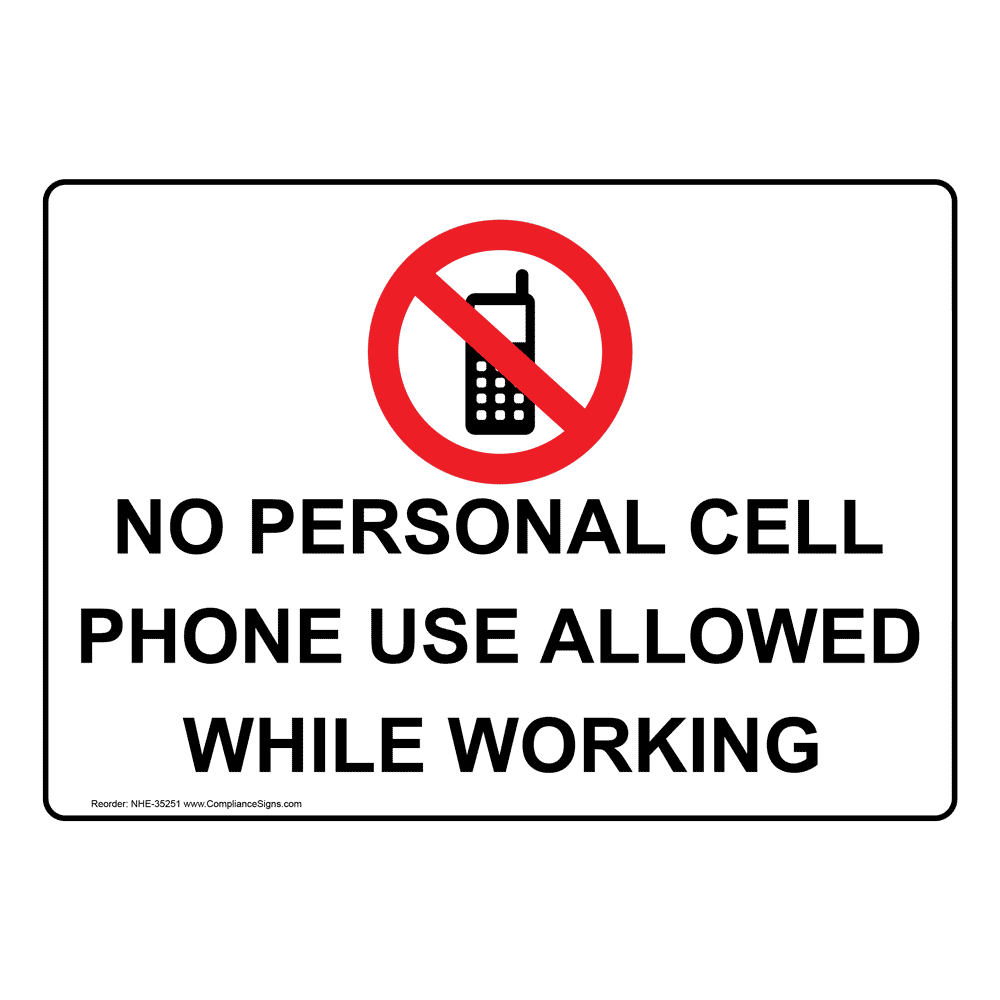  No Personal Cell Phone Use At Work Policy Template 