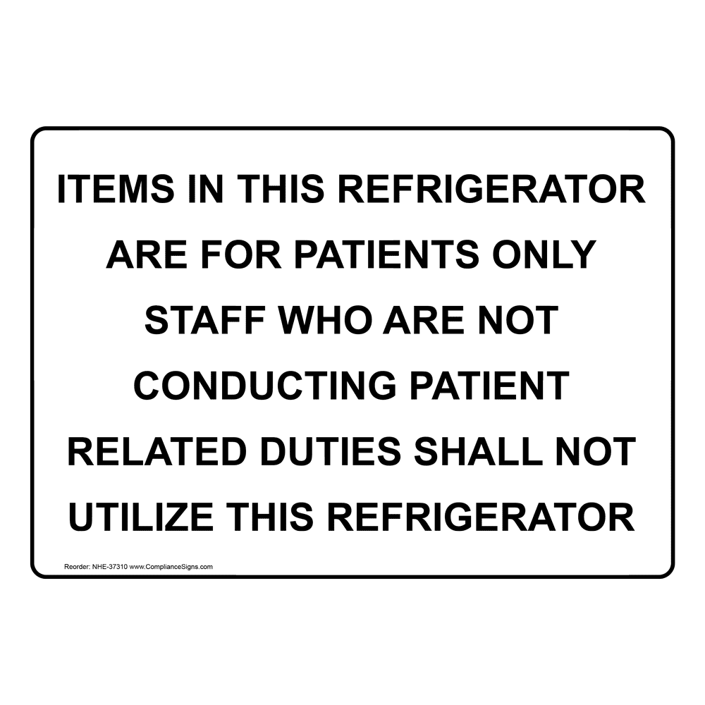 Medication Storage Only Not For Food Or Lab Samples Sign NHE35624
