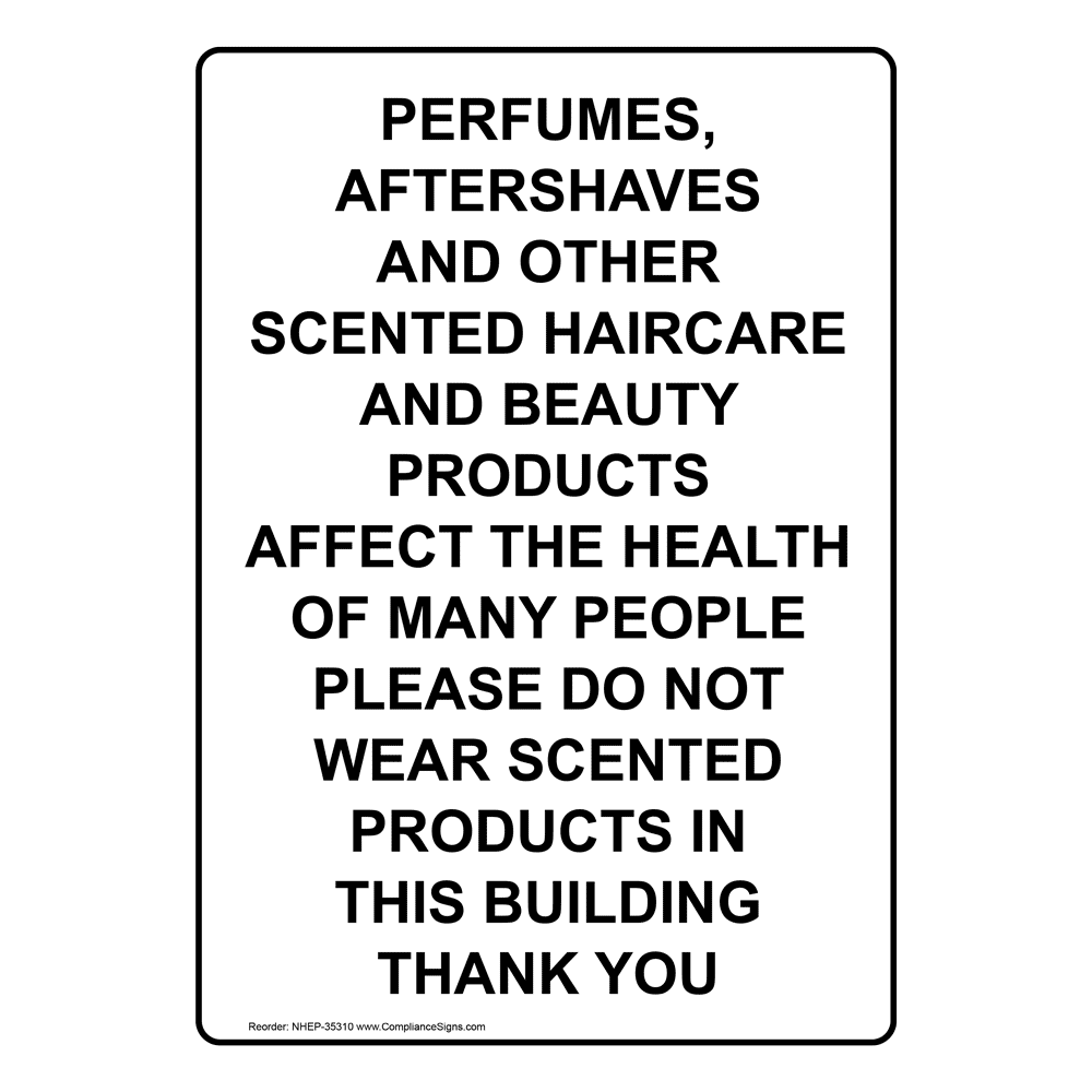 Portrait Fragrance Free Area Perfumes, Aftershaves Sign NHEP35308