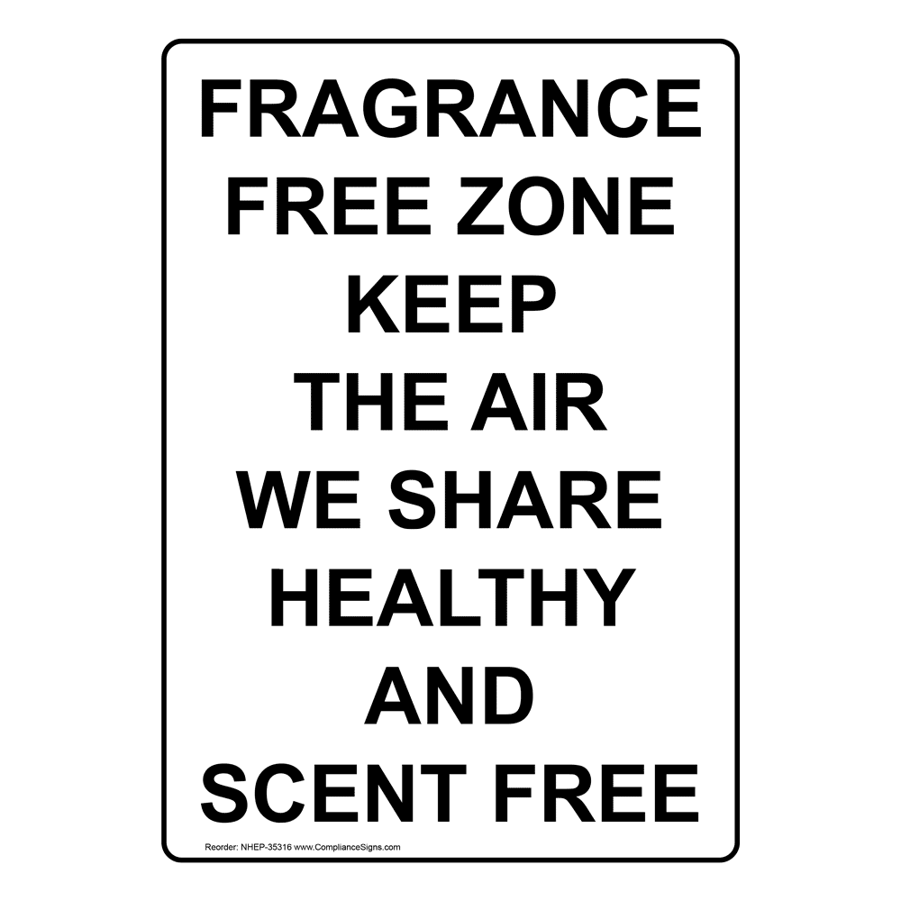 Portrait Fragrance Free Zone Keep The Air We Sign NHEP35316