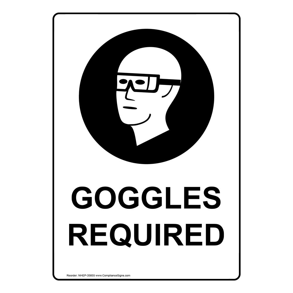 Portrait Lab Employees Must Wear Safety Goggles, Sign NHEP35856