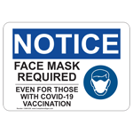 OSHA Face Mask Required Sign CS951230