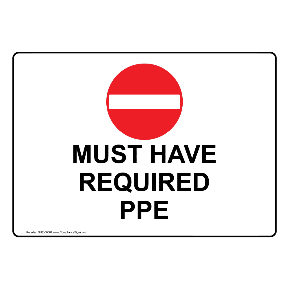 Follow Standard Precautions Hands Gloves Mask Gown Sign NHE18542 PPE