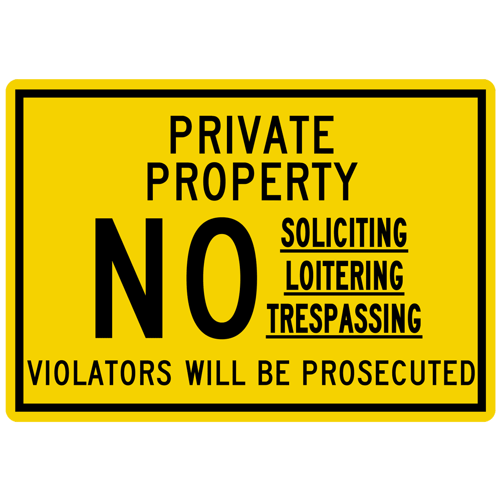 Private Property Engraved Sign Egre 13358 Blkonylw Private Property