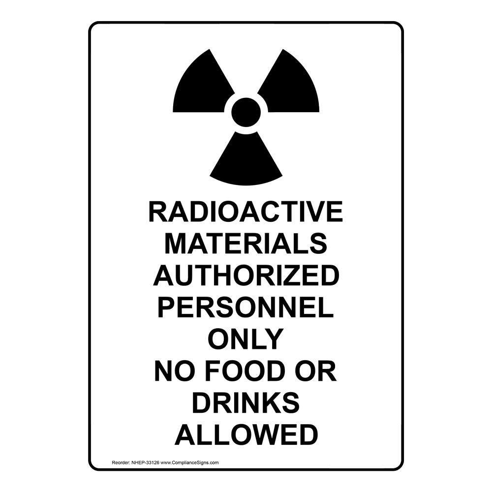 Radioactive Materials Sign Printable