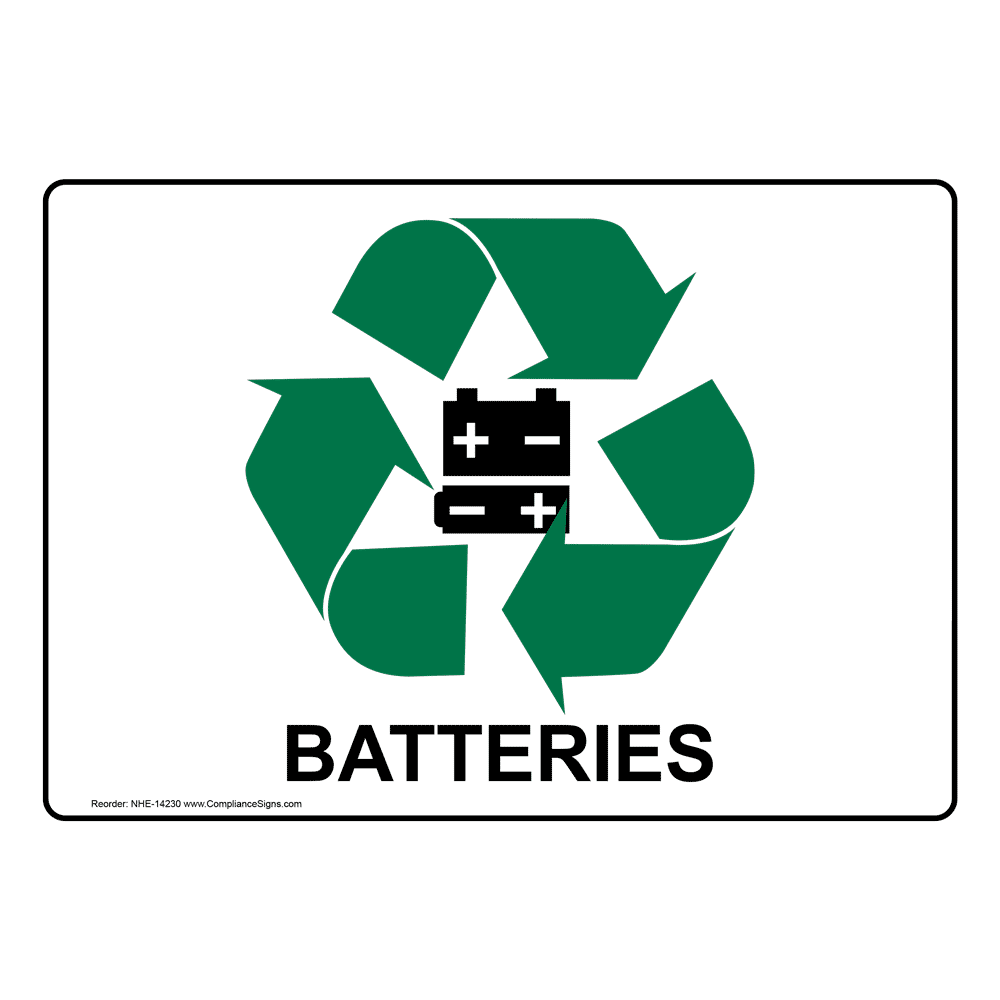 Battery Recycle Label