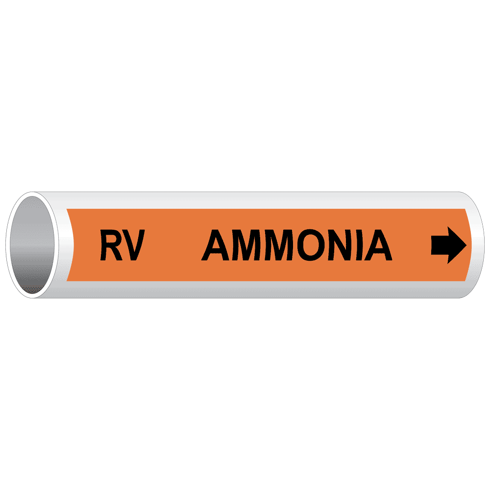 RV Ammonia [Relief Vent] Label PIPE-50850