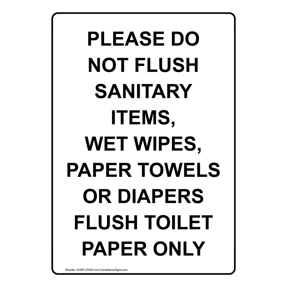 Printable Bathroom Signs Free Printable Do Not Flush Signs
