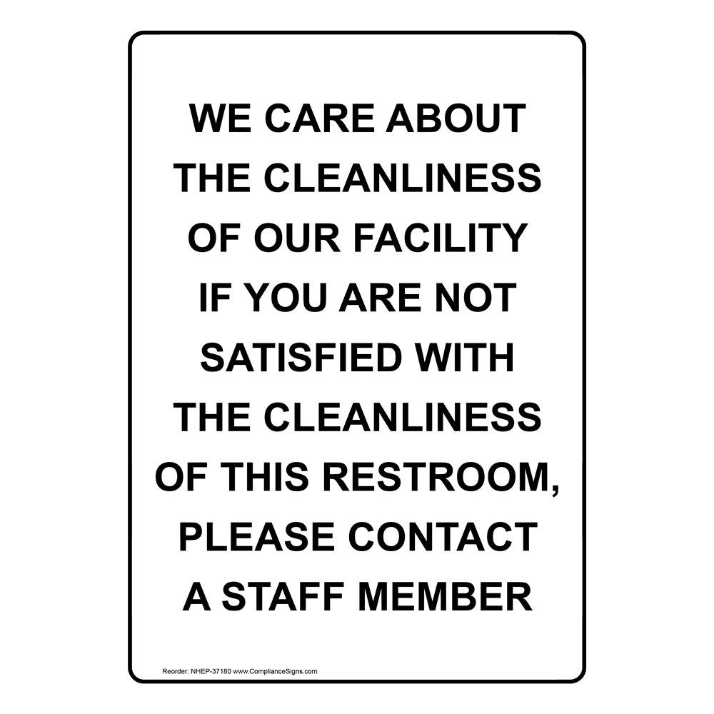 Portrait Please Ask For Key To Restroom Sign NHEP37156