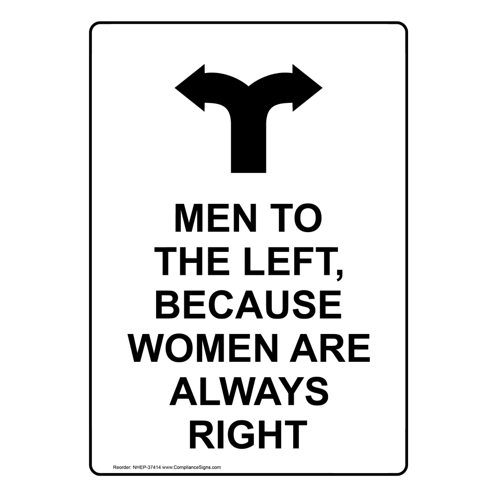 Portrait Men To The Left, Because Sign With Symbol NHEP37414