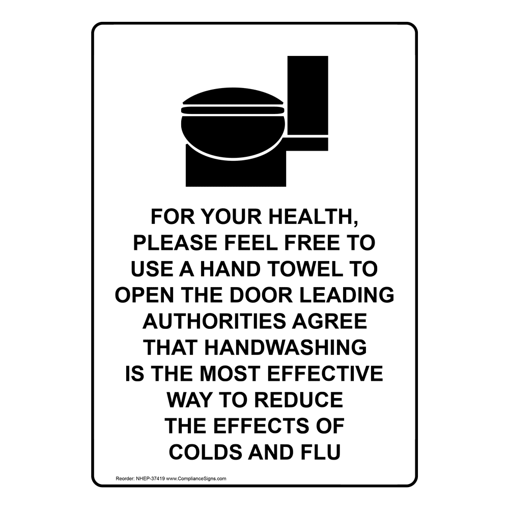 Portrait For Your Health Please Sign With Symbol NHEP 37419