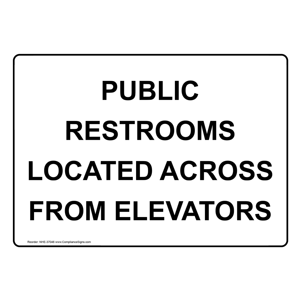 Restrooms For Patients Only Sign NHE37054