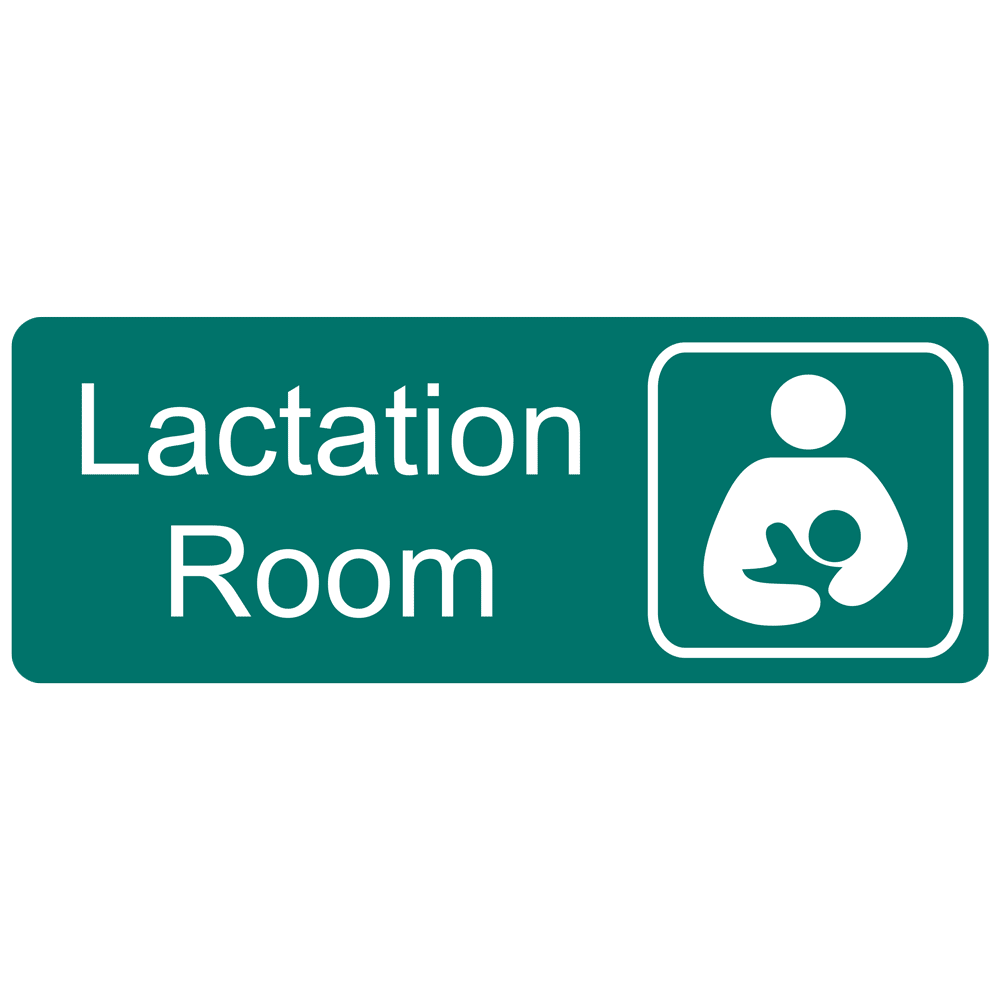 Cinnamon Lactation Room Engraved Sign With Symbol EGRE-37153-SYM-WHTonCNMN