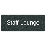 Staff Lounge Engraved Sign EGRE-568-WHTonCHMRBL Wayfinding Room Name