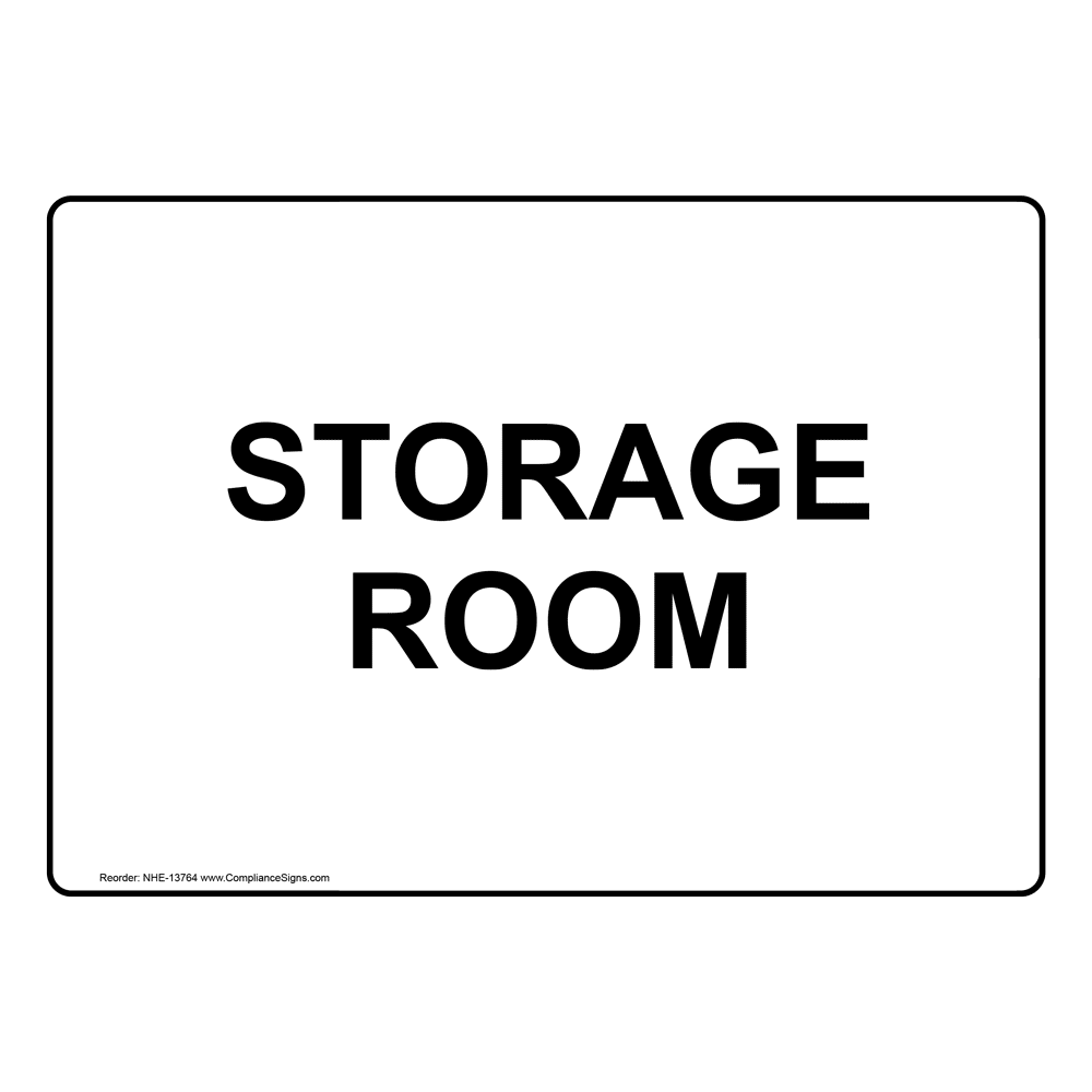 Storage Room Sign NHE13764 Wayfinding