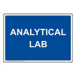 Analytical Lab Sign NHE-37909_BLU
