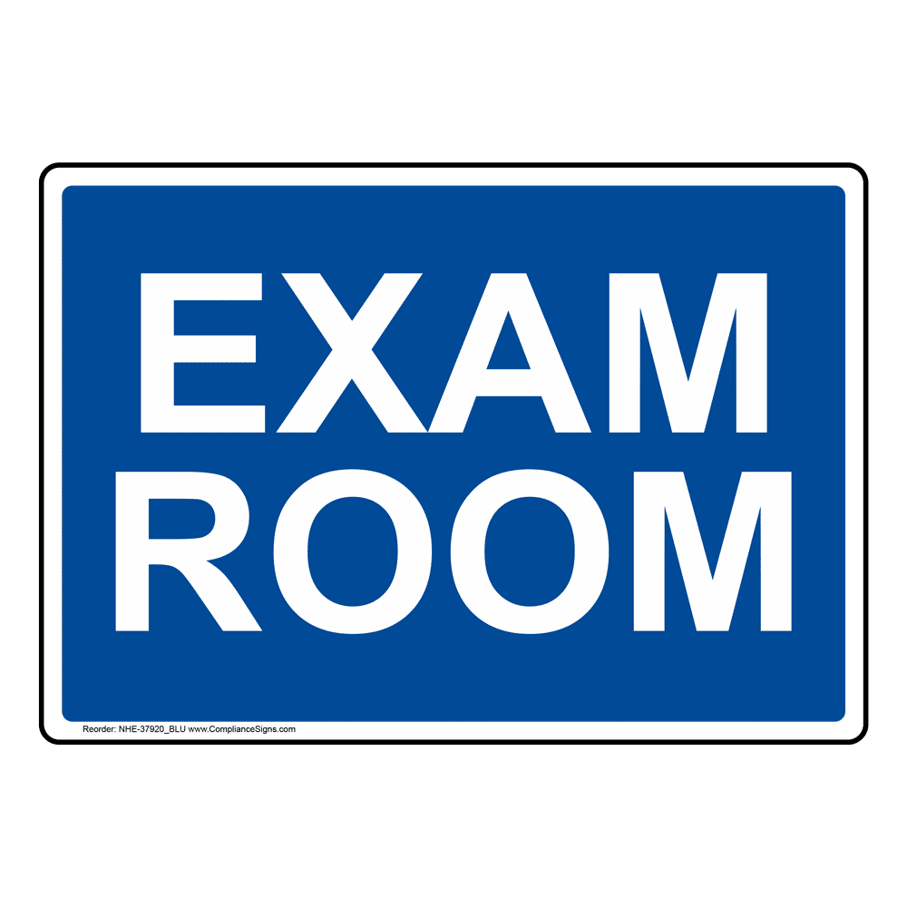 Exam Room Sign NHE37920_BLU