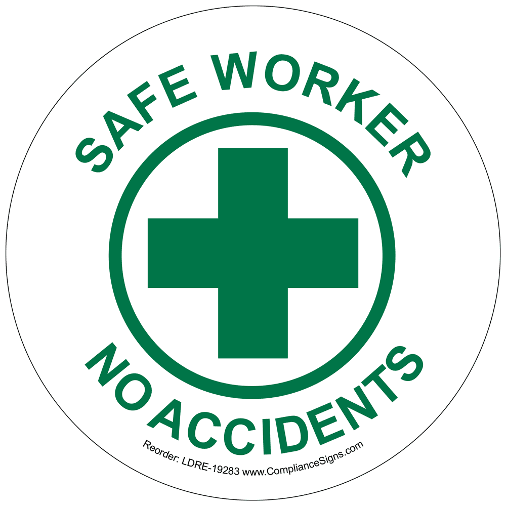 Injury Free 1 Year Safe Worker Roll Label LDRE19266