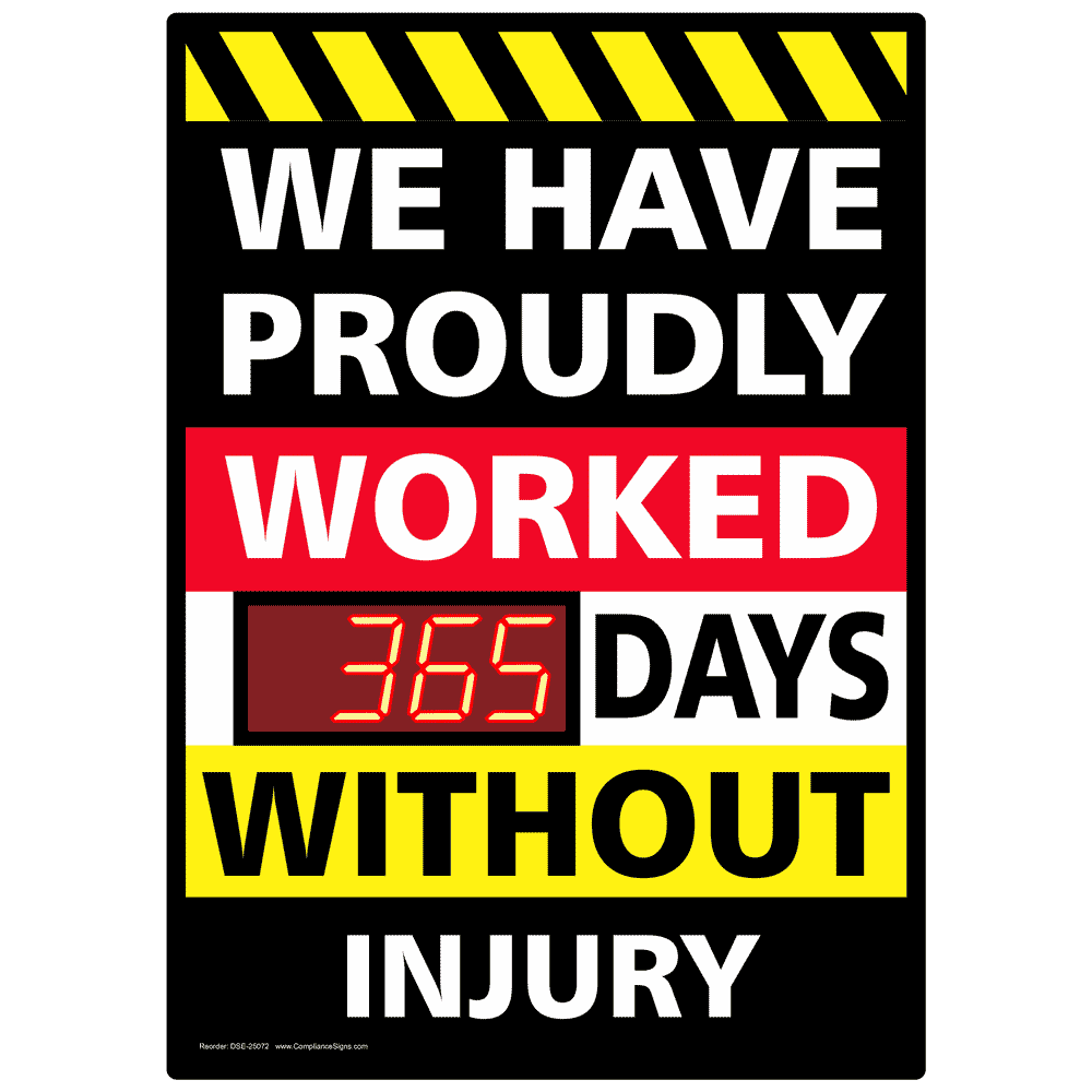 Never Give Safety A Day Off Banner NHE19534 Safety Awareness