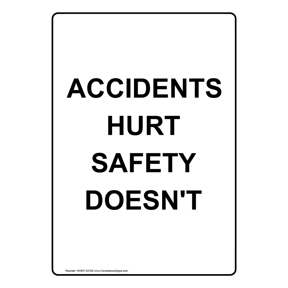 Portrait Avoid The Worst Put Safety First Sign NHEP-33708