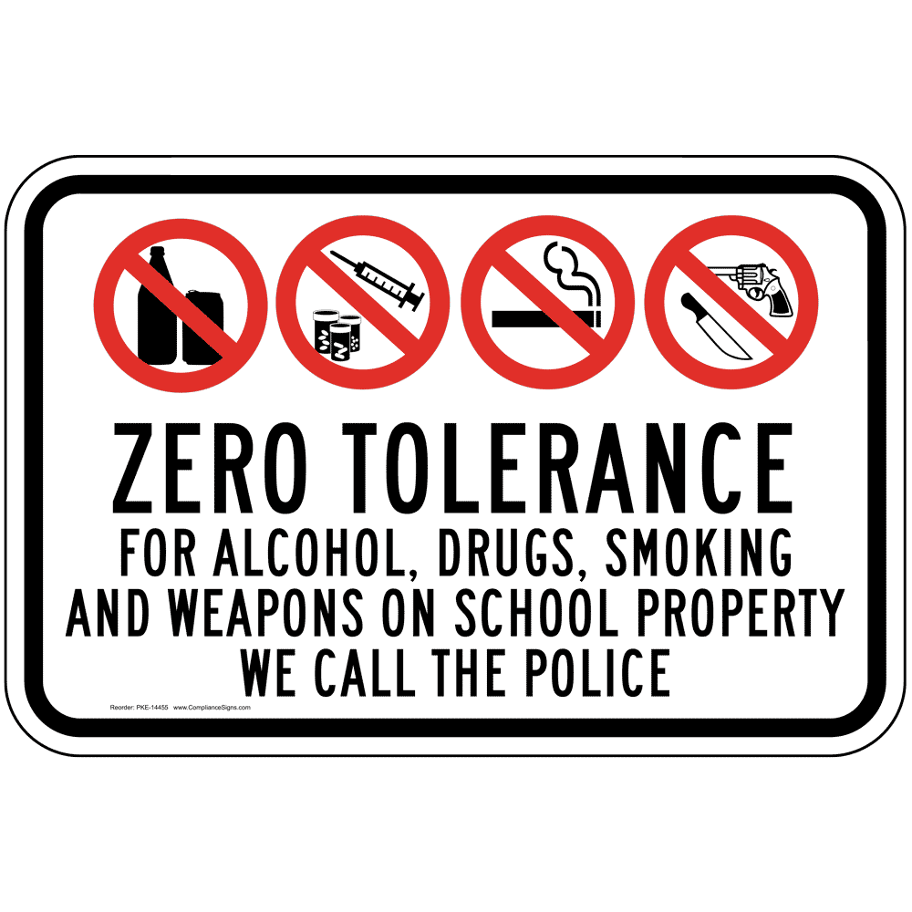 Drug Free School Zone Sign PKE14461 Children / School Safety