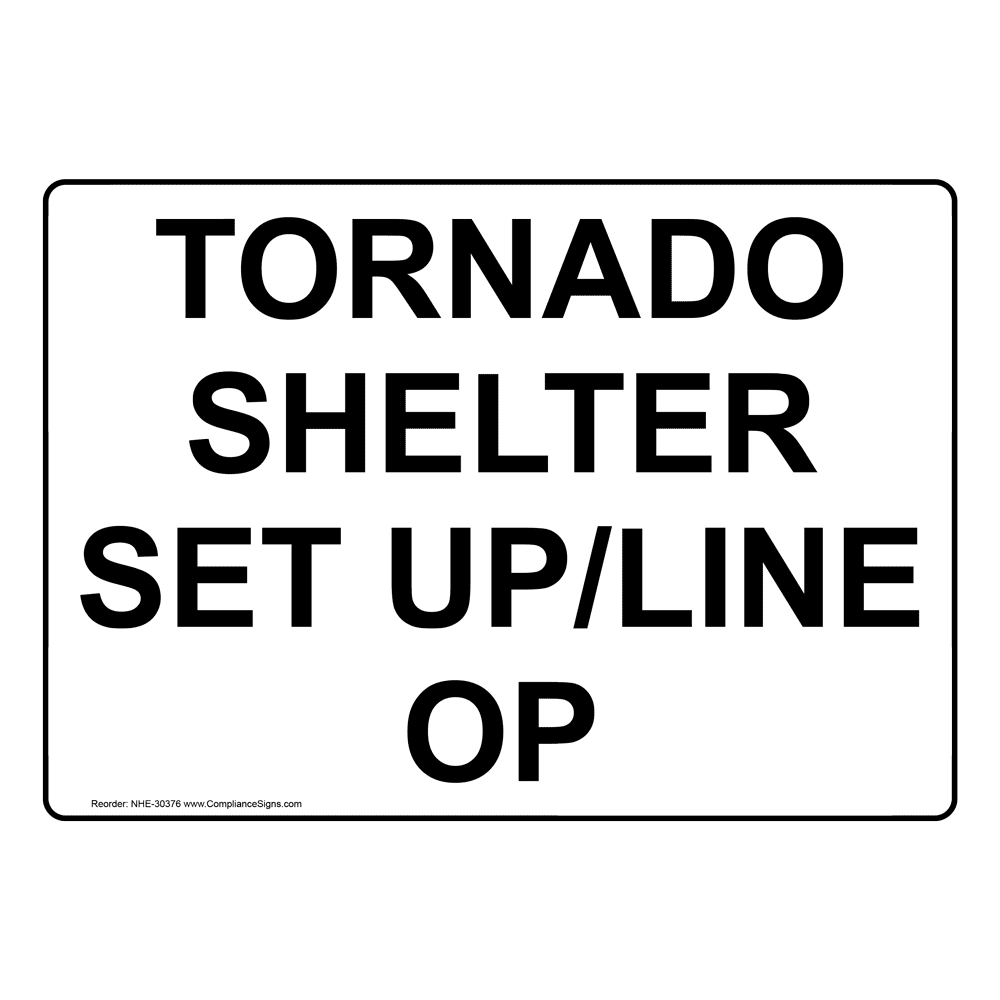 FEMA Combined Safe Room Sign NHE-25786 Severe Weather Shelter