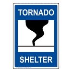 Fire/Emergency - Severe Weather Shelter Signs and Labels