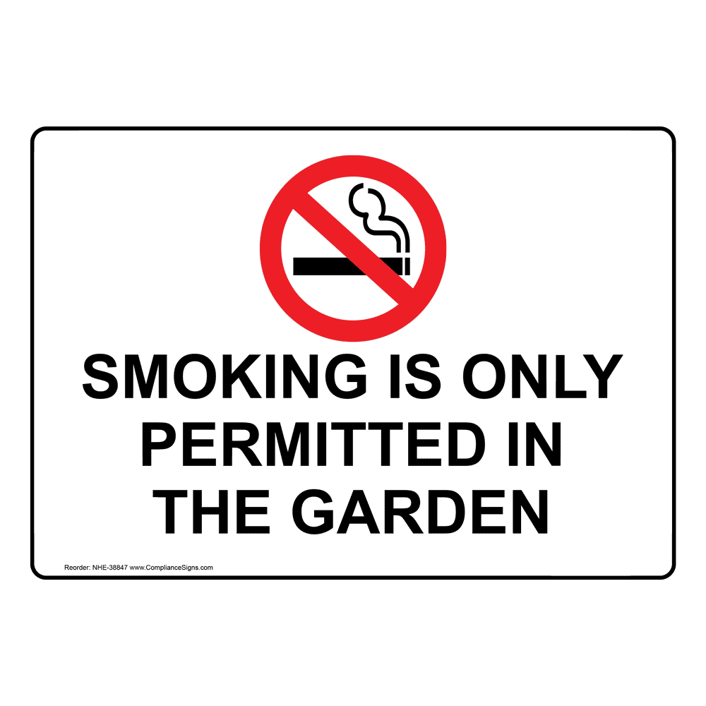 Designated Smoking Area Sign Printable