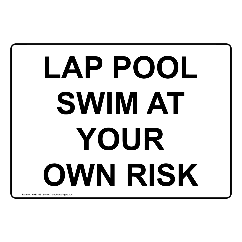 Pool Rules Any Person Who Has Diarrhea, An Infection Sign NHE34694