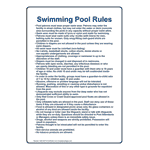 Fort Worth Swimming Pool Rules Sign NHE-50772-Fort Worth